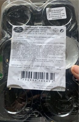 Pastel nata artisanal