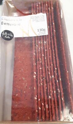 Crackers à la betterave front packaging