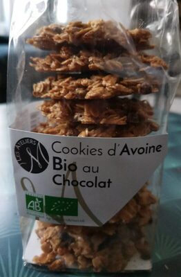 Cookies d'Avoine Bio au Chocolat