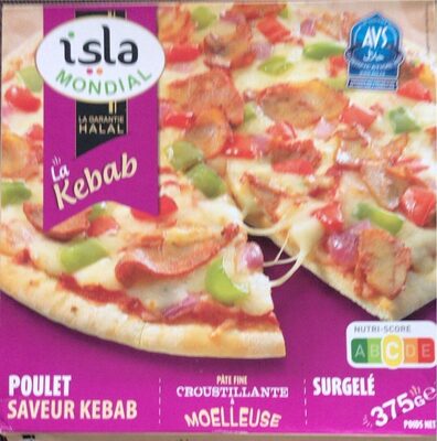 Pizza poulet saveur kebab