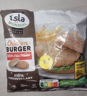 Burger de poulet halal