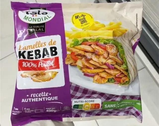 Lamelles de kebab