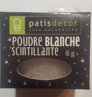 poudre blanche scintillante Patisdecor