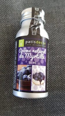Arôme naturel de myrtille front packaging