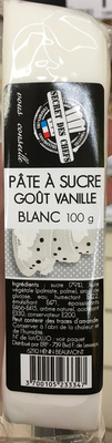 Pâte à sucre goût vanille blanc