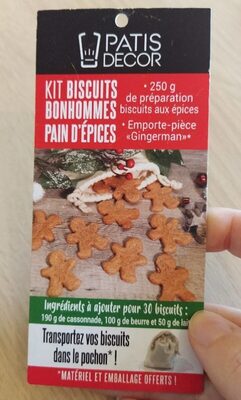 Kit biscuits bonhommes pain d'épices