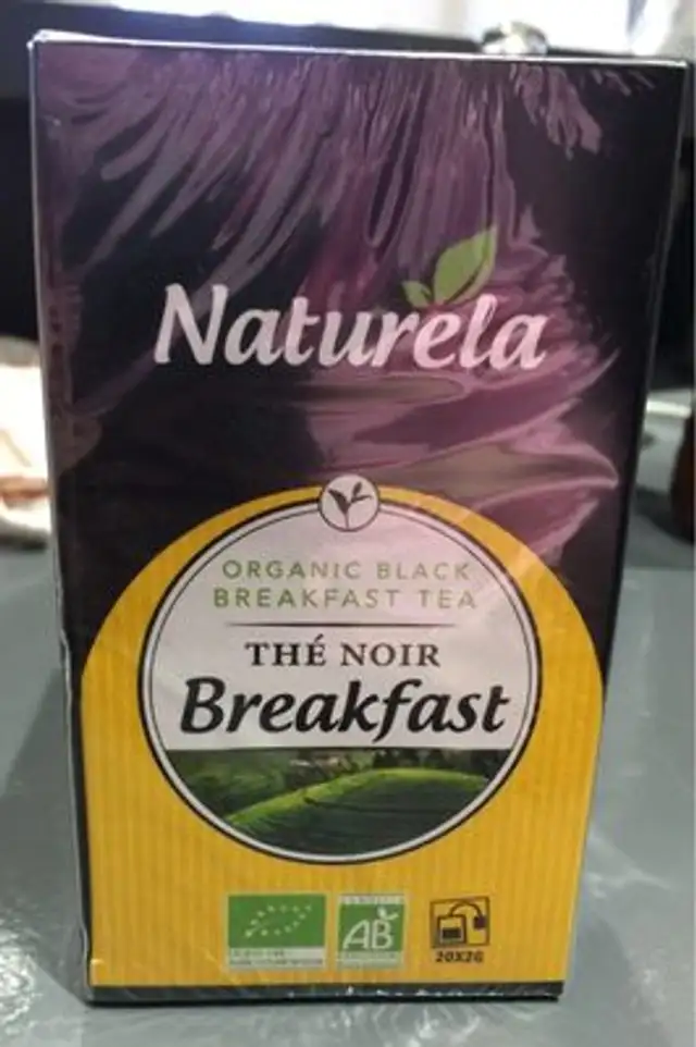 Thé noir Breakfast front packaging