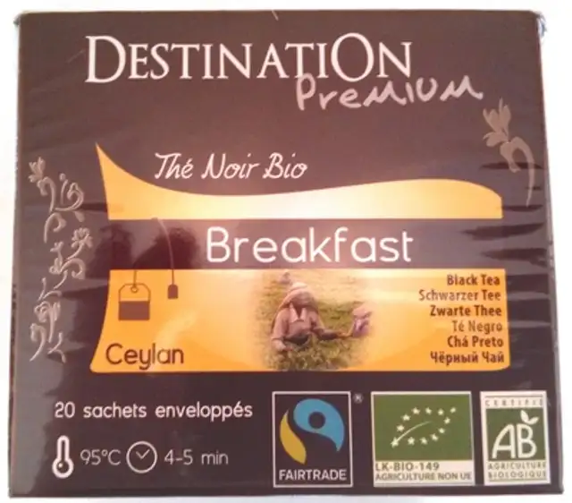 Thé Noir Bio Breakfast front packaging