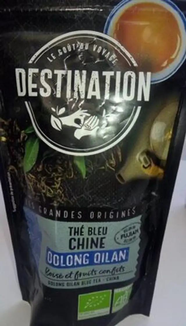 Thé bleu Chine OOLONG QILAN front packaging