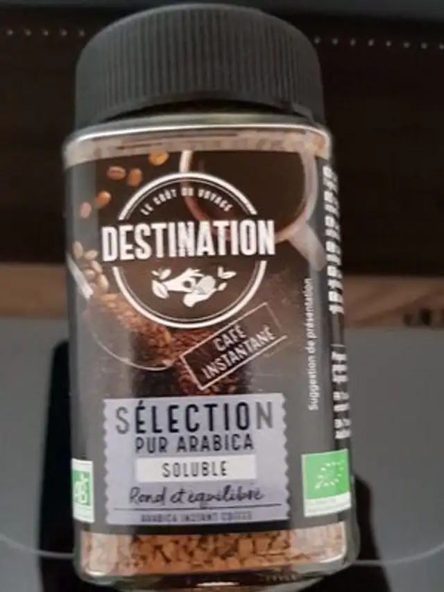 Cafe Instantané Pur Arabica front packaging
