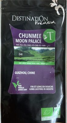 Chunmee moon palace guizhou, Chine front packaging
