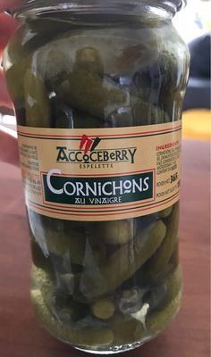 Cornichons au vinaigre front packaging