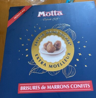 Brisures de marrons confits front packaging