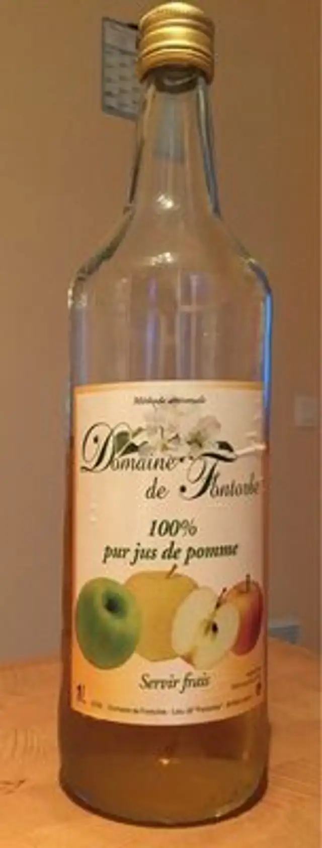 Jus de pomme 100% pur jus front packaging