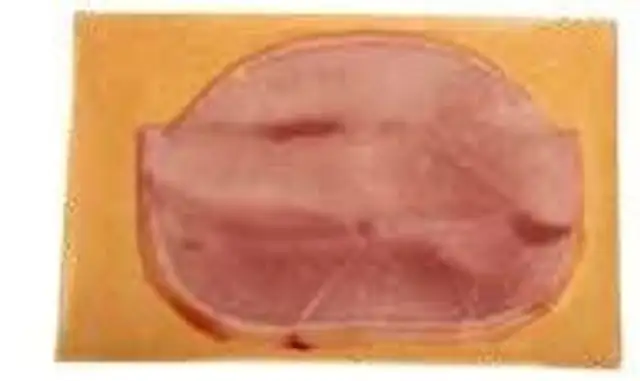 Jambon cuit supérieur avec couenne front packaging