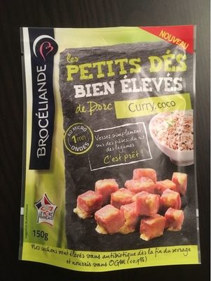 Dés de porc curry coco