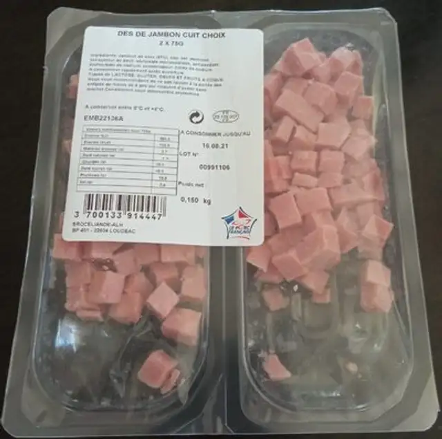Des de jambon cuit