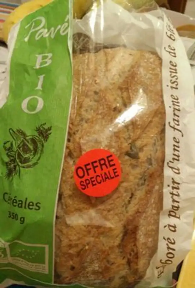 Pavé bio céréales front packaging