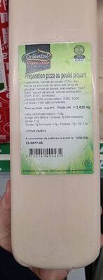 Preparation pizza au poulet piquant