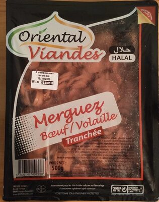 Merguez Bœuf/Volaille front packaging