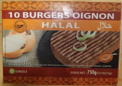 10 burgers oignon Halal