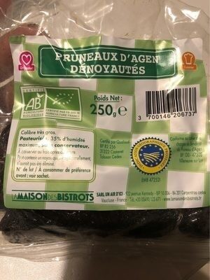 Pruneaux d’agen dénoyautés