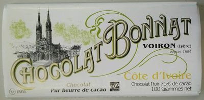 Chocolat noir 75% de cacao