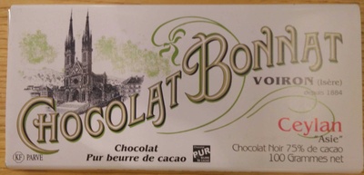 Chocolat Bonnat Ceylan
