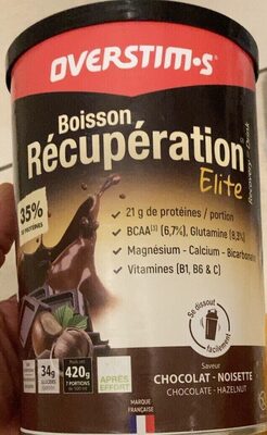 Boisson récupération Élite chocolat noisette