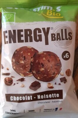 Energy balls bio chocolat noisette