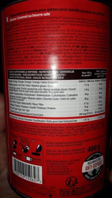 Gatosport - Saveur Caramel Au Beurre Salé 400G - Overstims