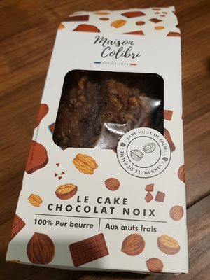 Le cake chocolat noix