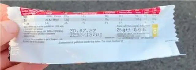 Happy Muesli nutrition facts table