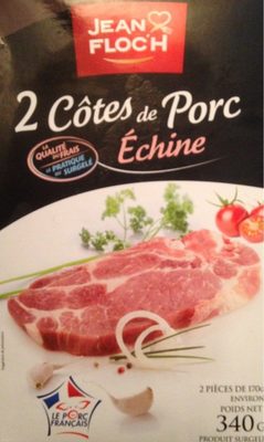 2 Côtes de porc échine