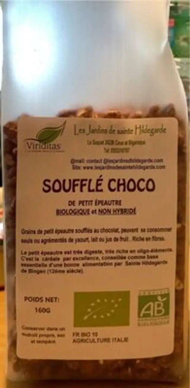 Soufflé choco de petit epeautre biologique et non hybridé