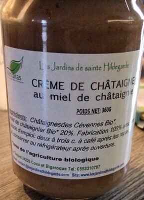 Crème de châtaigne au miel front packaging
