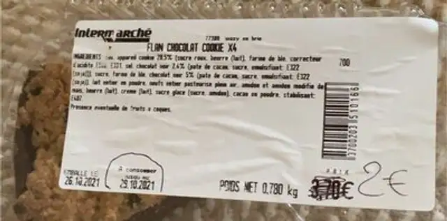 Flan chocolat cookie