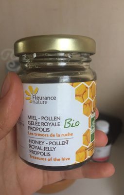 Miel pollen gelée royale propolis front packaging
