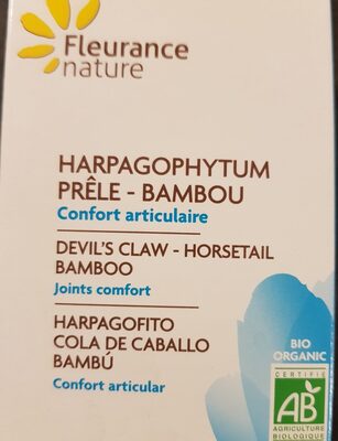 Haroagophytum prele bambou ingredients label