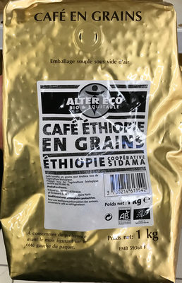 Café Ethiopie en Grains