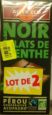 Noir Éclats de Menthe Pérou (lot de 2)