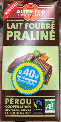 Lait fourré praliné