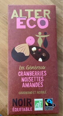 Les genereux Cranberries noisettes amandes