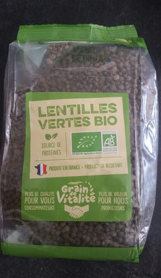 Lentilles Vertes Bio Origine France