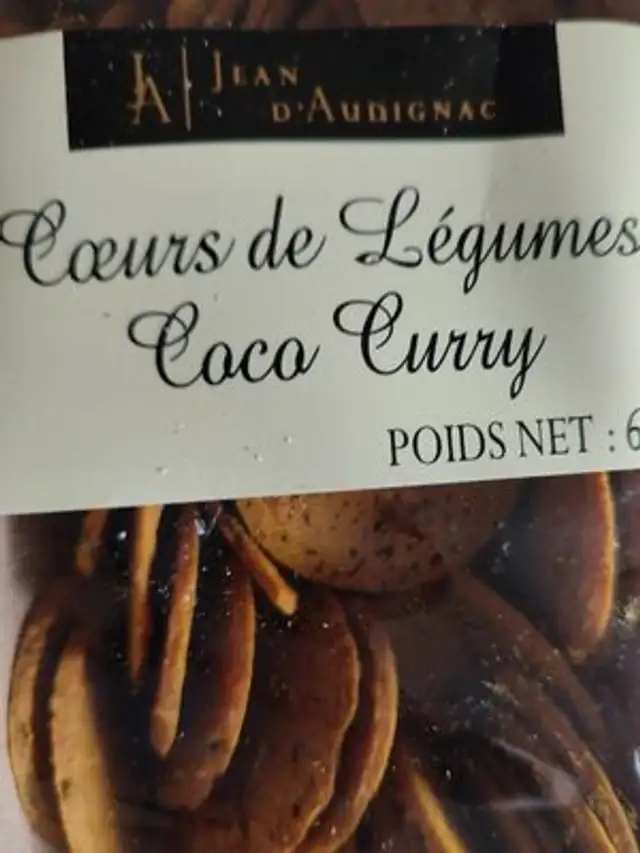 Coeurs de légumes coco curry