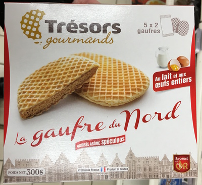 La Gaufre du Nord fourrée arôme Spéculoos front packaging