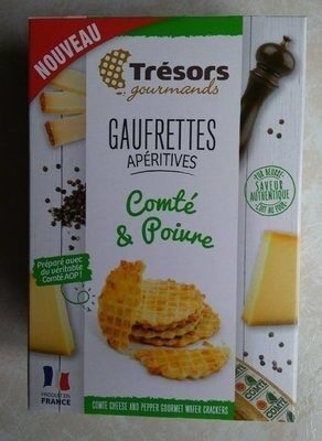 Gaufrettes Apéritives Comté&Poivre
