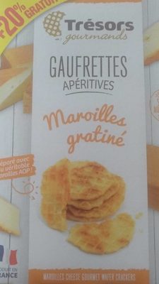 Gaufrettes aperitives Maroilles gratiné