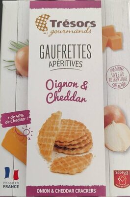 Gaufrettes apéritives ( oignons & cheddar )