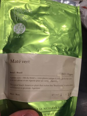 Thé Maté front packaging